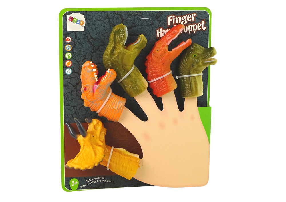 Finger Puppets Dinosaurs Animals 5 Pcs.