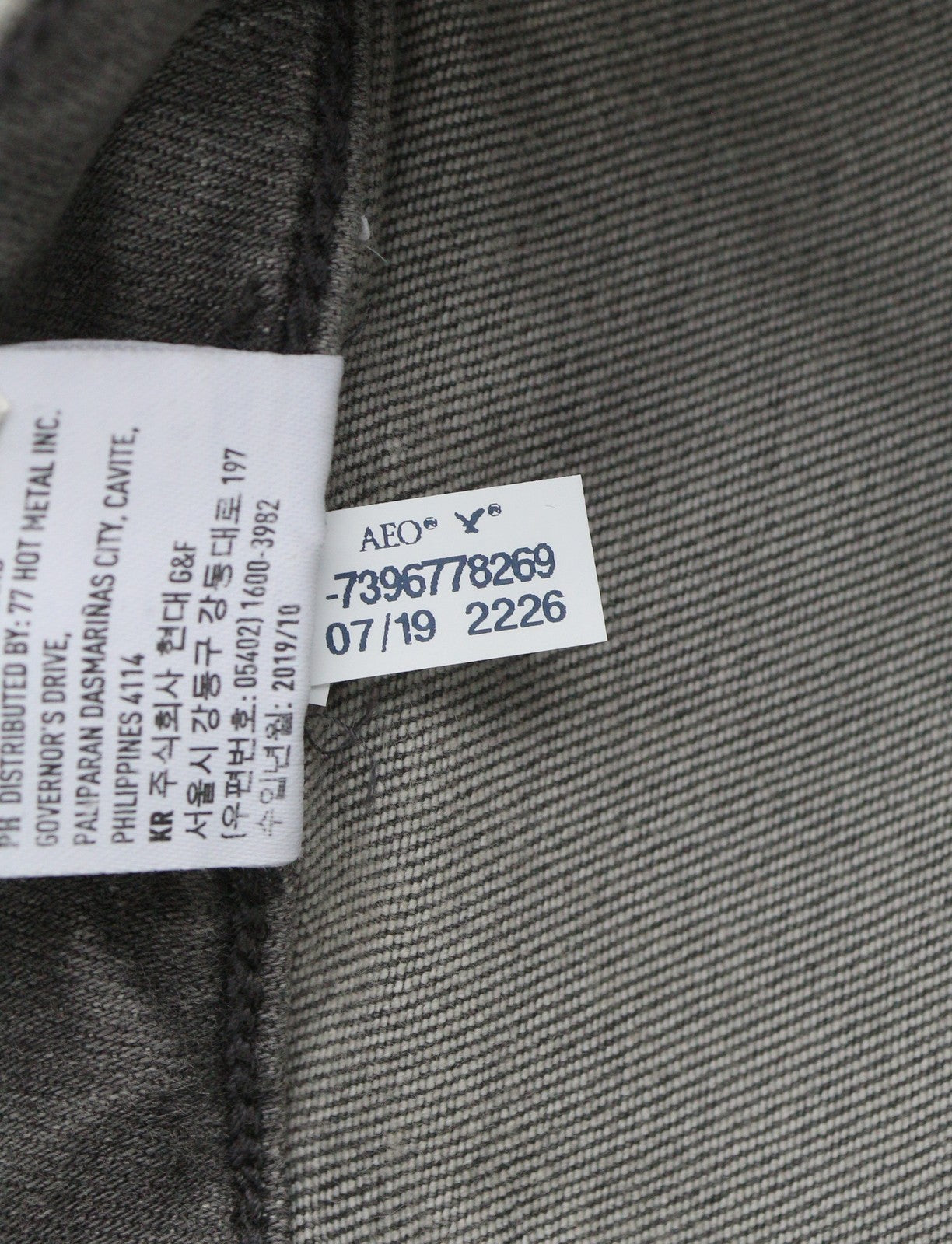 American Eagle Outfitters Super Hi-Rise Jegging Damen Jeans, geräuchertes Grau