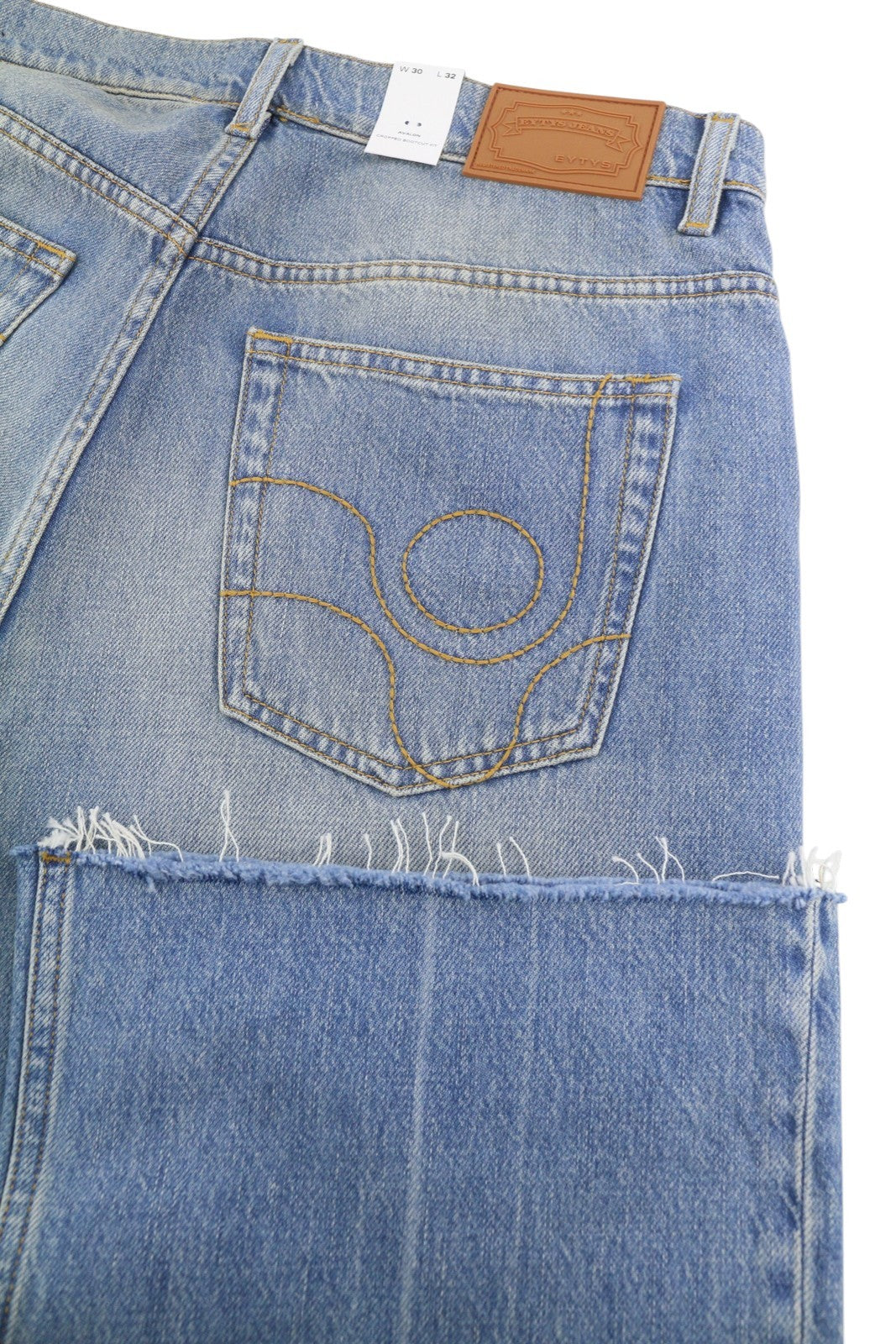 Eytys Avalon Torn Indigo Cropped Bootcut Dámské Jeansmen Unisex Rrp370