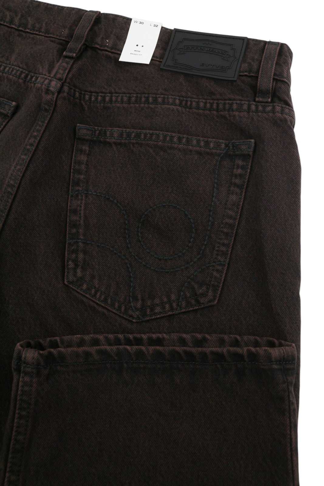 Eytys Benz Sepia Baggy Fit Dámské Džínové hnědé Vybledlé Muži Unisex Rrp370