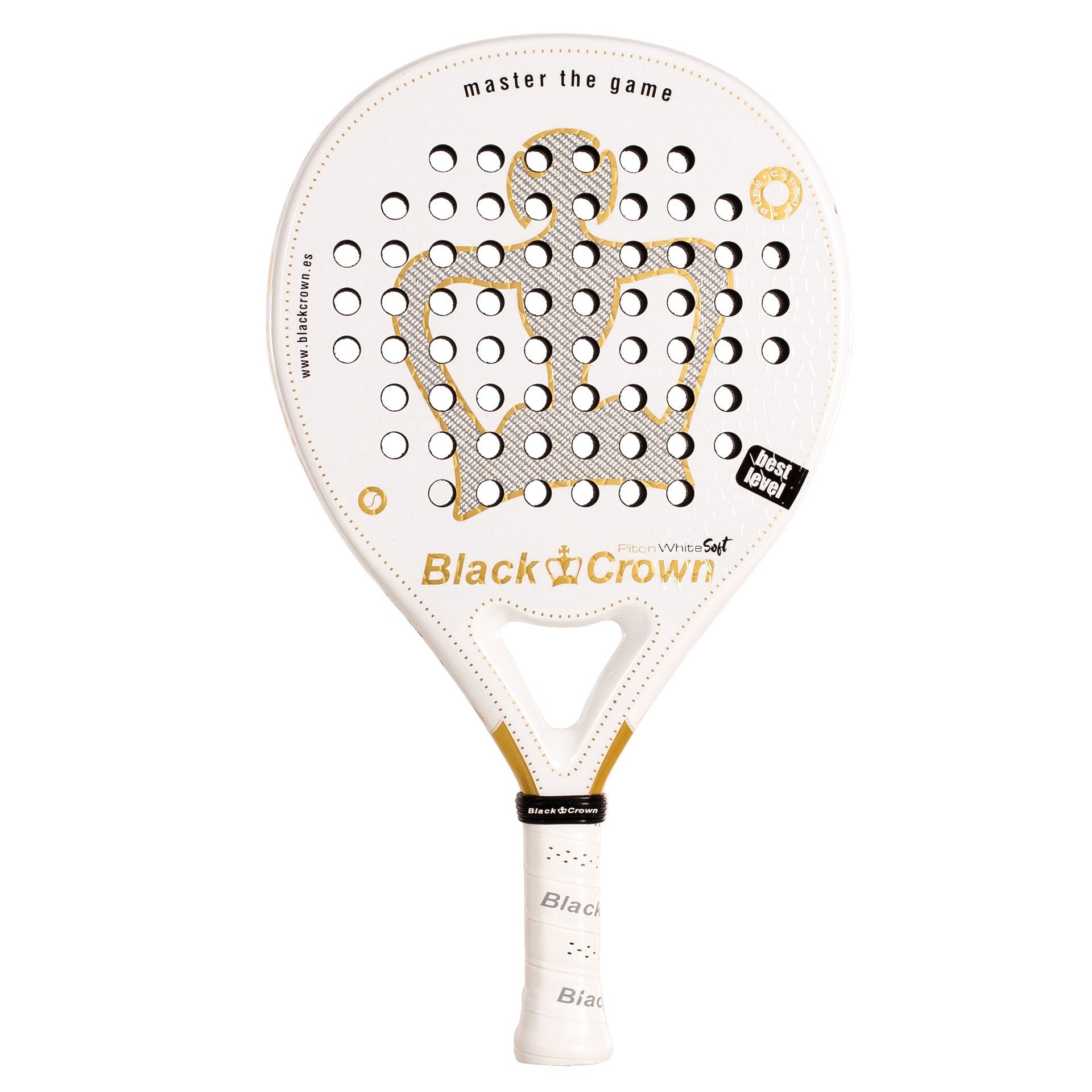 Black Crown Piton White Soft Padel Racket Multicolor
