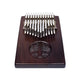 Hluru Kalimba 24 ключа орех с дървото на живота - 20x14 см