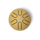 Hluru Mini Tongue Drum златен цвят 6 ноти Amajor - ±7,5 см