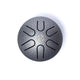 Hluru Mini Tongue Drum Steel Grey 6 Notes Aminor - ±7.5cm