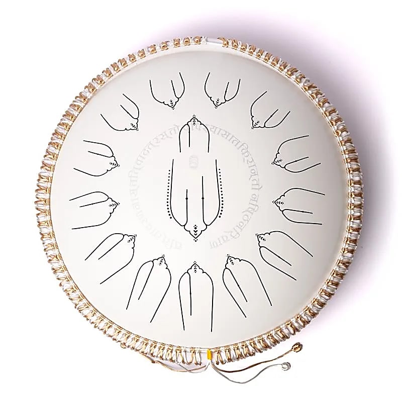 Hluru Handpan/tongue Drum Hybrid 15 note Curdo minore - ±35,5 cm