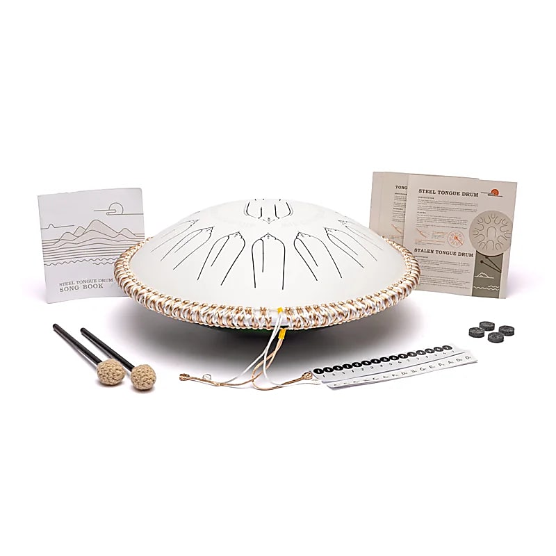 Hluru Handpan/tongue Drum Hybrid 15 note Curdo minore - ±35,5 cm