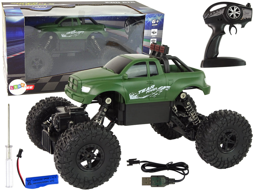 Remote Controlled Car R/c 2.4 Ghz 1:18 Green