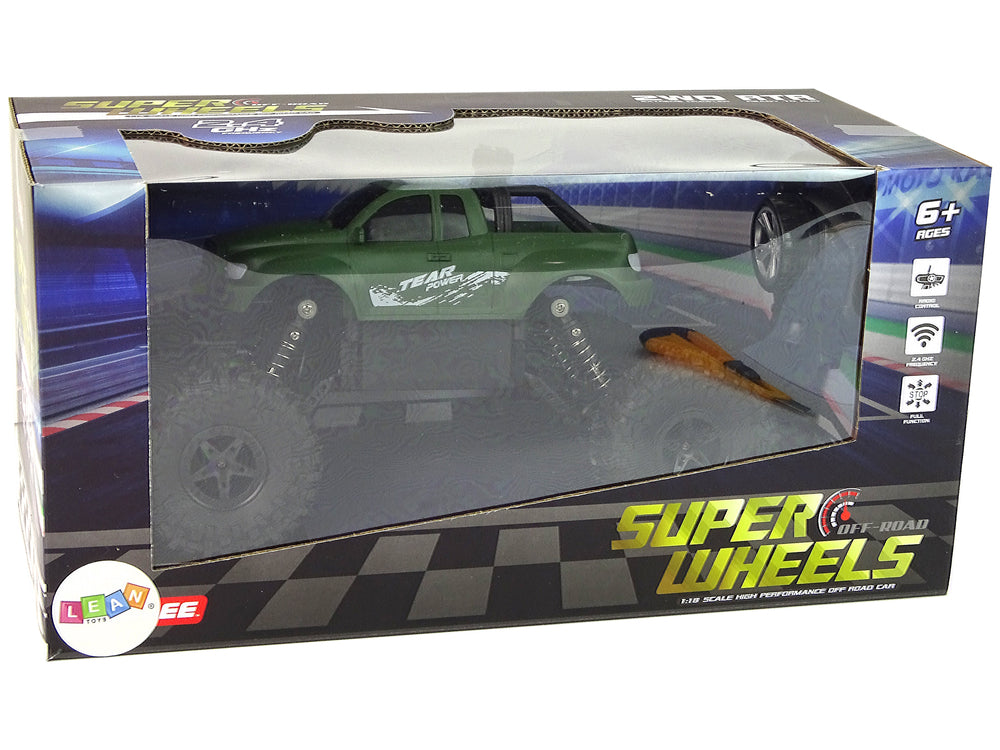 Remote Controlled Car R/c 2.4 Ghz 1:18 Green