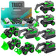 Construction Vehicle Excavator Loader Bulldozer Green Drive Mix