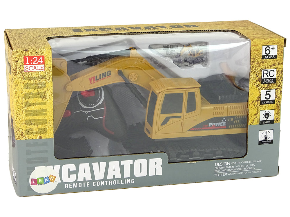 Vozidlo rýpadlo R/c 1:24 žltá