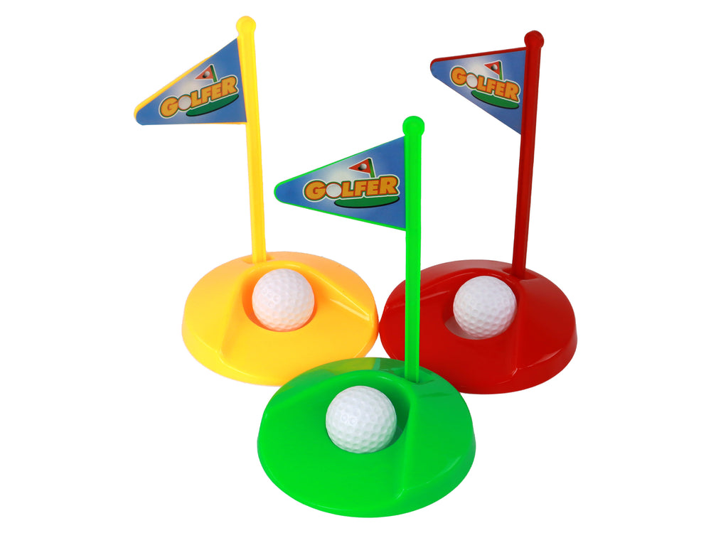 Mini Golf Set For Children Sticks 12 Pieces.