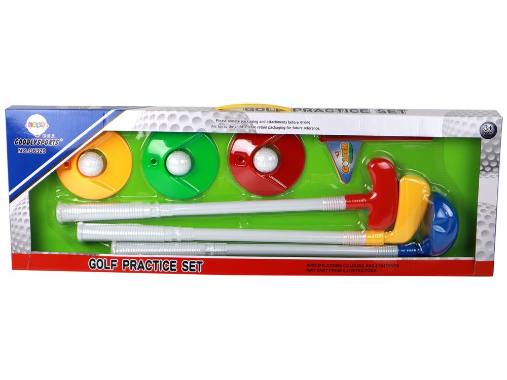 Mini Golf Set For Children Sticks 12 Pieces.