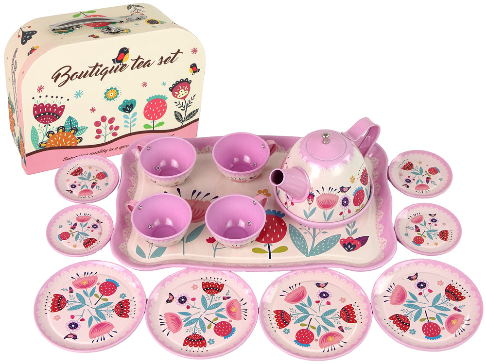 Coffee And Tea Set In A Trunk