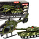 Set Military Tank Friction Drive Helicopter