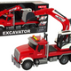 Truck With Excavator Tractor Excavator Sound Lights