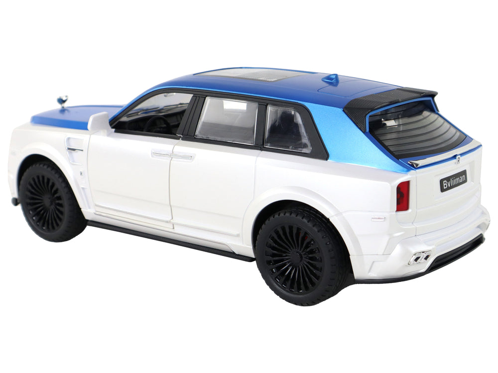 Car R/c 1:20 White And Blue Remote Controlled