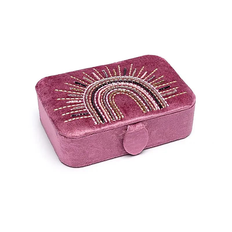 Seodra / Bosca Tarot Corcra Velvet Le Bogha Ceatha - 11x15.5x5 Cm