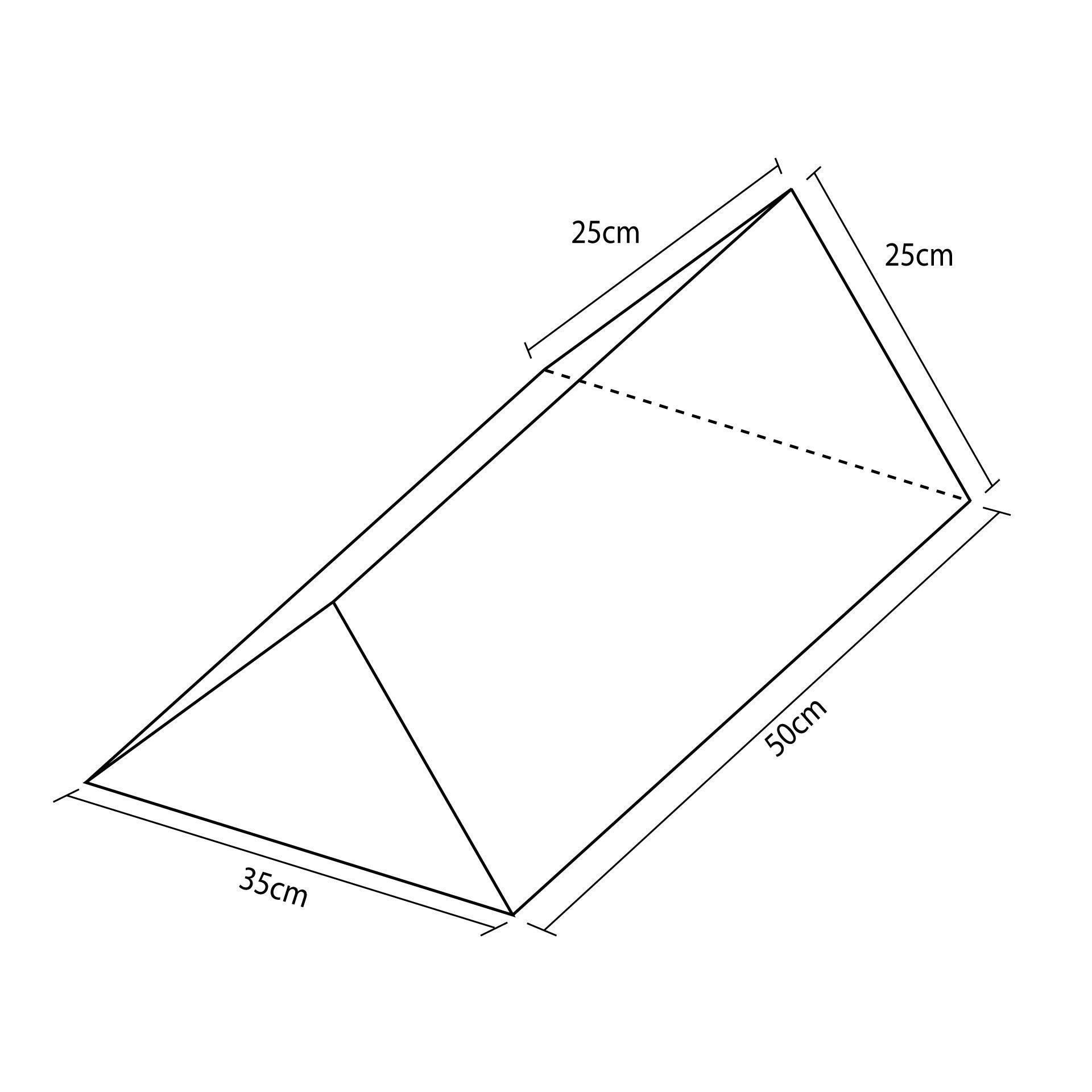 Figure Mini Triangle De 50x25x25cm Multicolor