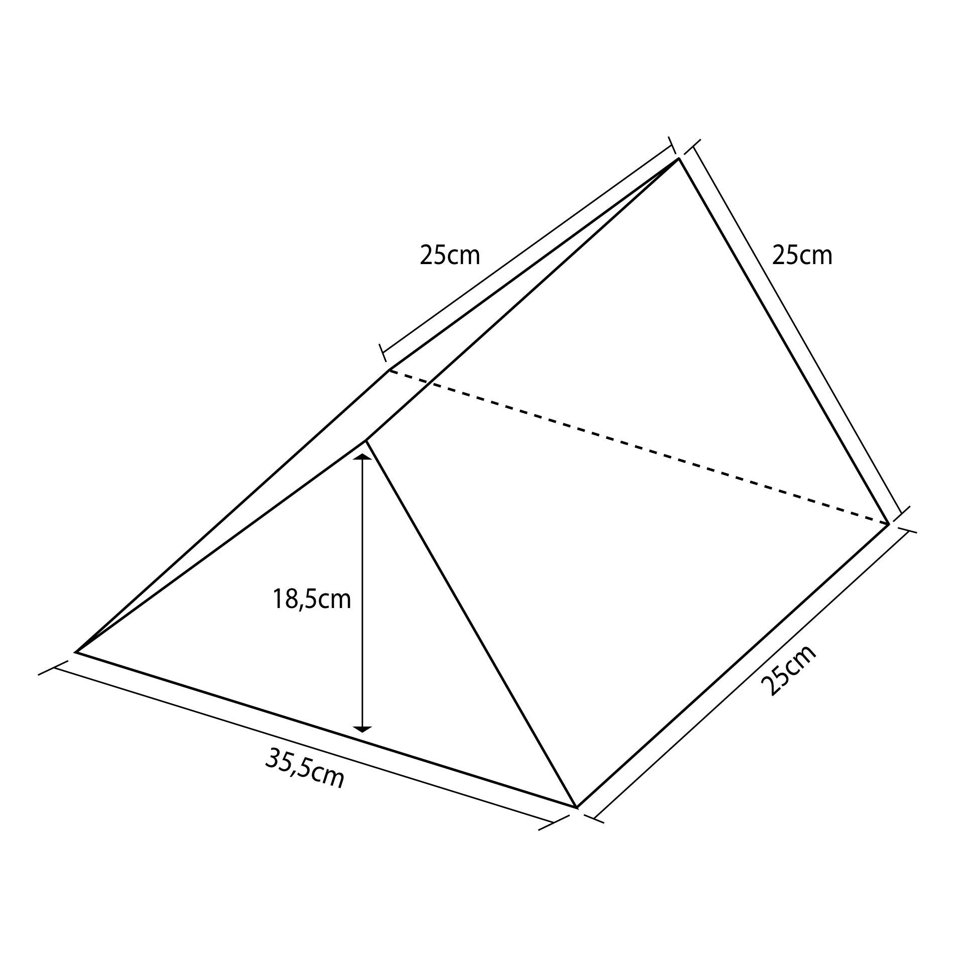 Figure Mini Triangle De 25x25x25cm Multicolor