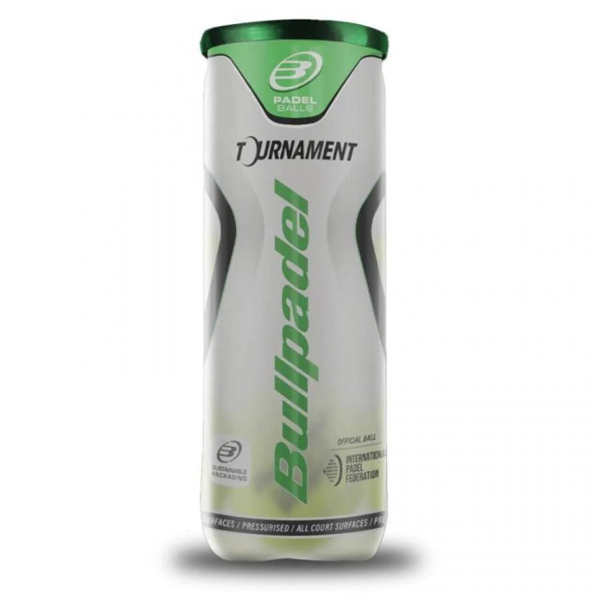 Can Of 3 Bullpadel Tournament Pro Padel Balls