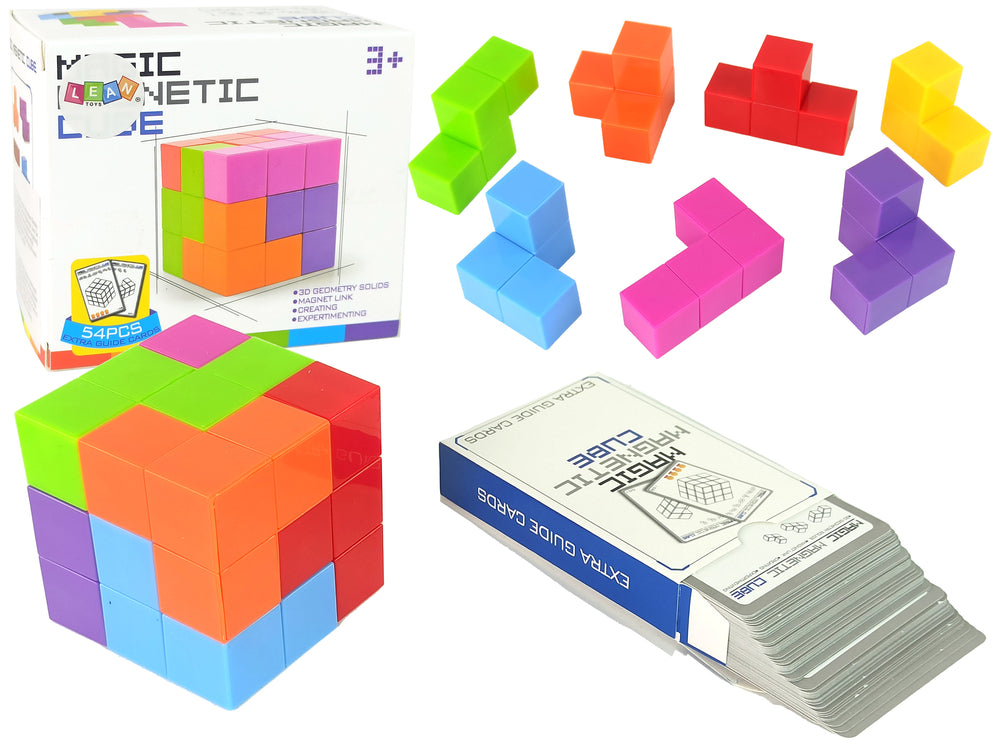 Magnetic Puzzle Cube Double-sided Cards 108 Challenges