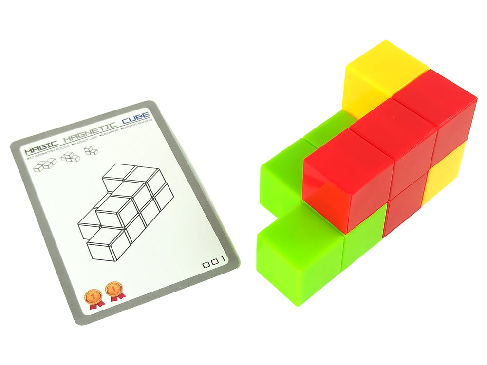 Magnetic Puzzle Cube Double-sided Cards 108 Challenges