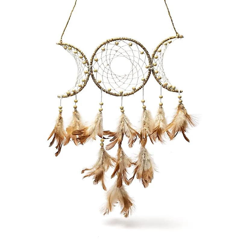 Dreamcatcher Hampa Triple Moon - ±31x24cm Paket med 2 st
