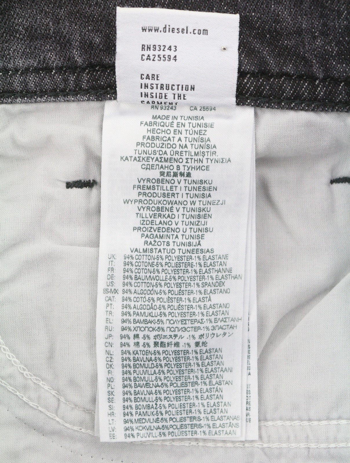Diesel 2023 D-finitive 09f84 Men Jeansgrey Faded Regular Tapered Leg