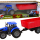 Tractor With Trailer Agricultural Vehicle Farm Blue