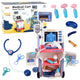 Little Doctor's Set Medical Cart X-ray Ecg Lights Pink 16 Pcs.