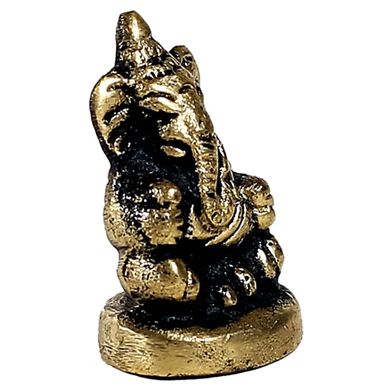 Miniatűr szobor ülő Ganesha -- készlet 4 db - 24 G; 3 cm