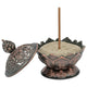 Wierookbrander Lotus Koperkleur - set van 2 stuks - 7,8x6,9x6,9 Cm