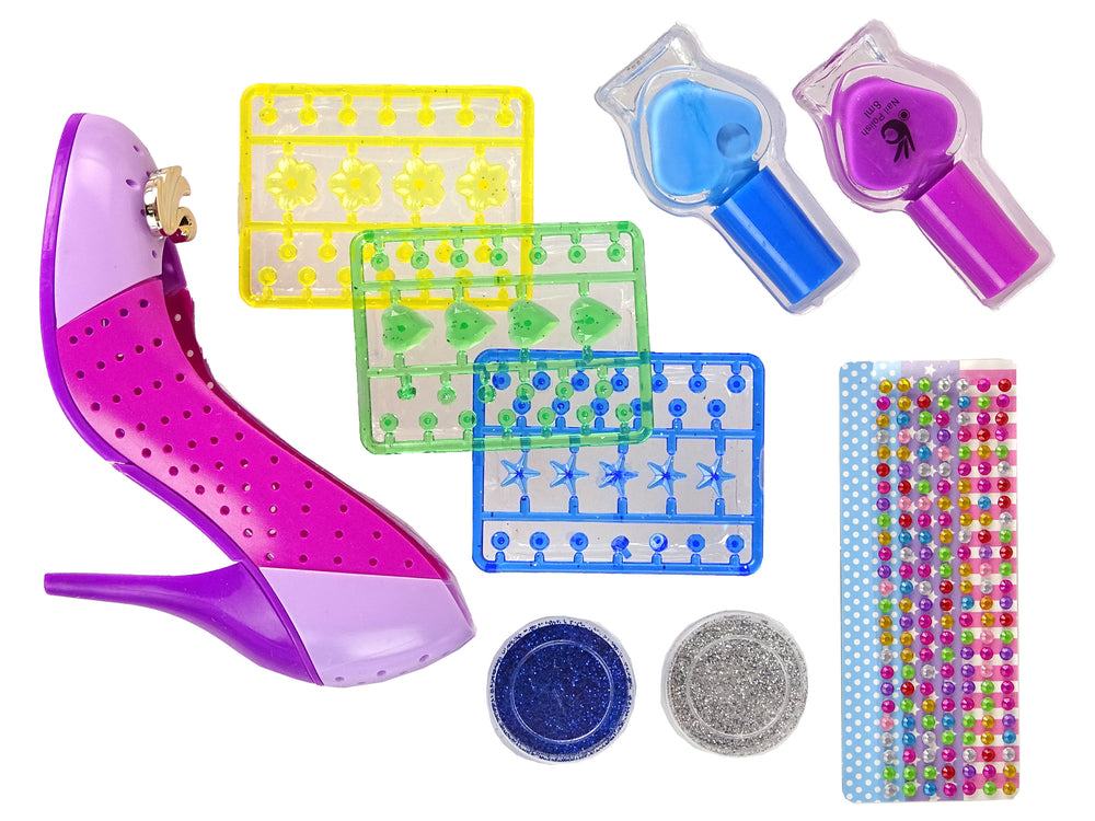 Colorful Nail And Jewelry Set