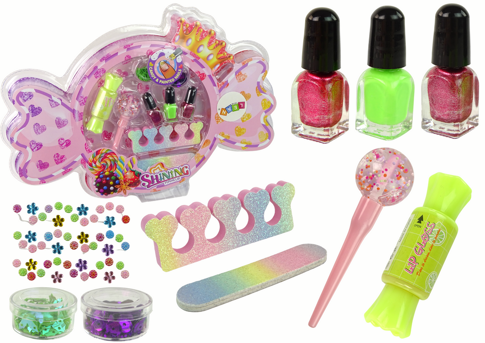 Makeup Set Nail Decoration Candy 9pcs.