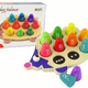 Wooden Educational Hedgehog 10 Colorful Pawns
