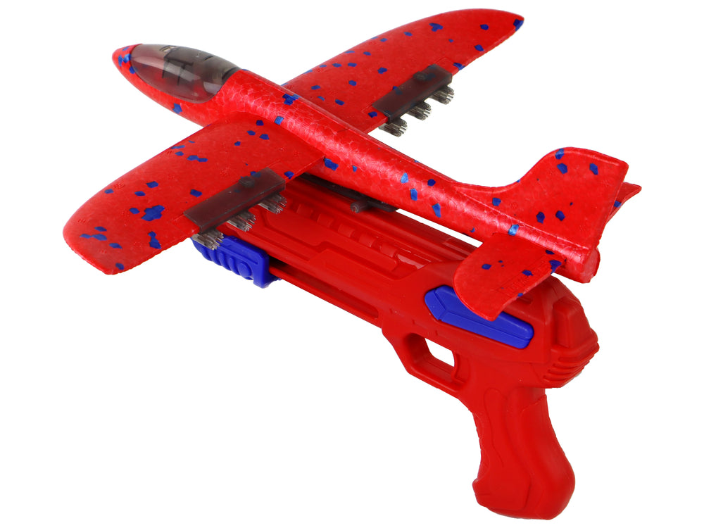 Airplane Soap Bubbles Launcher Gun Red