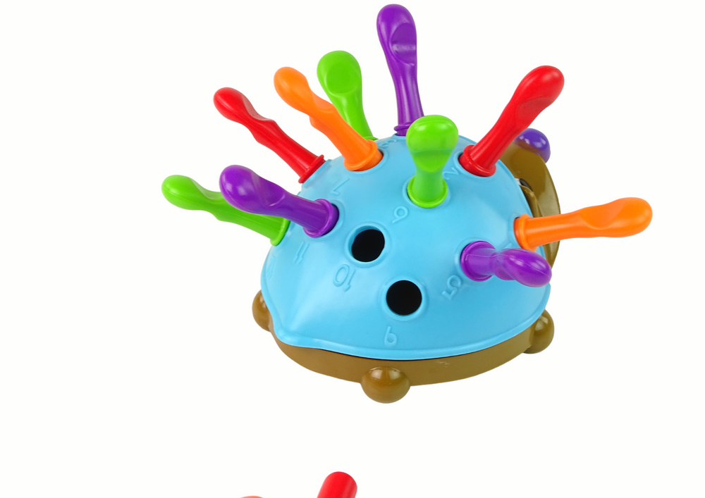 Hedgehog Puzzle Blue Colorful Spikes
