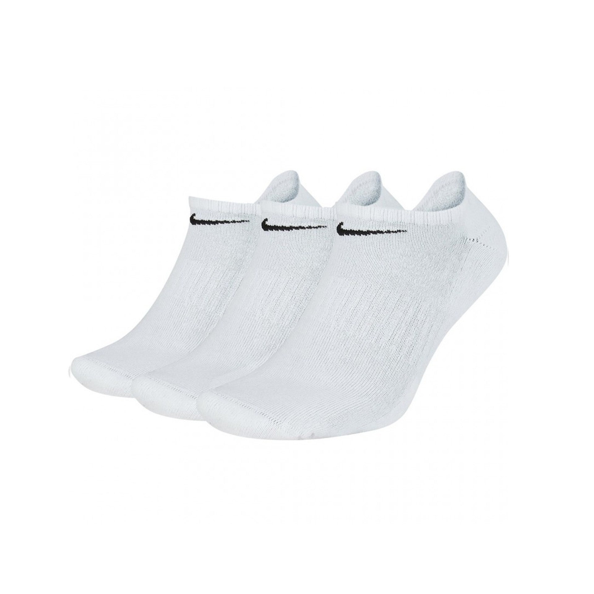 Zestaw trzech skarpetek Nike Everyday Cushioned No-Show Blanco