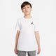 Nike Jordan T-shirt With Embroidered Jumpman Blanco