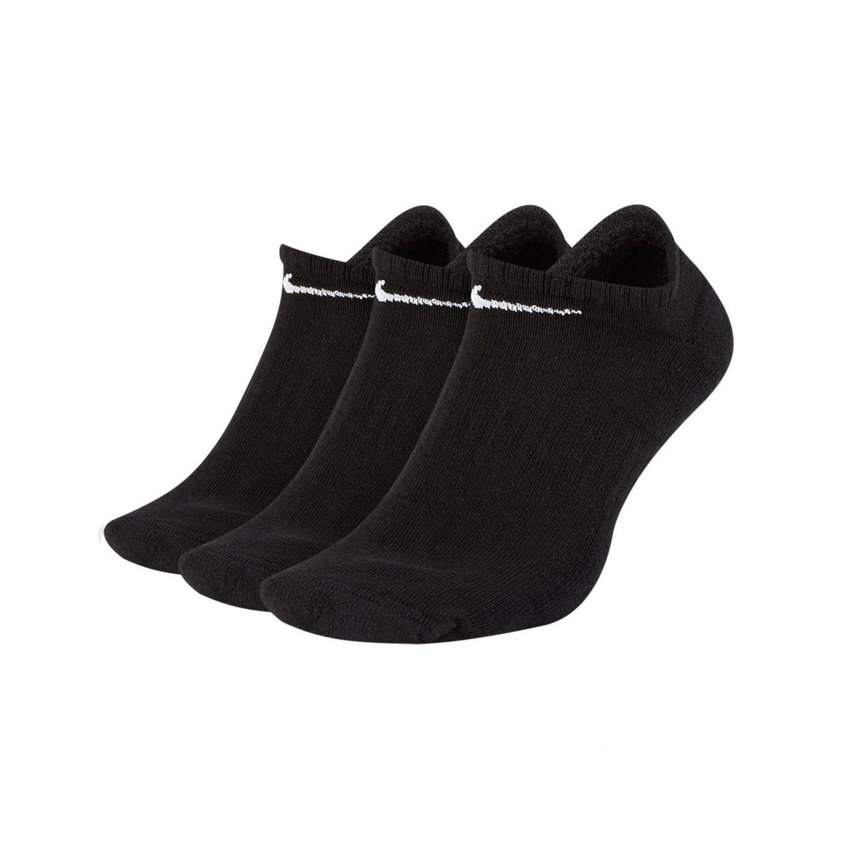 Skarpety Nike Everyday Cushioned No-Show 3-pak, czarne