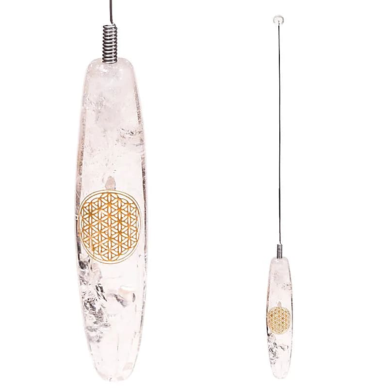 Biotensor Rock Crystal With Flower Of Life - 32 Cm