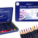 Set Of 48 Watercolor Pencils Metal Container