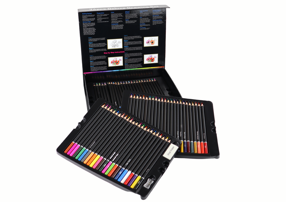 Drawing Set Crayons In A Box 74 Pcs. Xxl