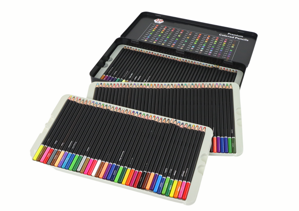 Premium Crayons Set 120 Pcs. Various Shades Color List