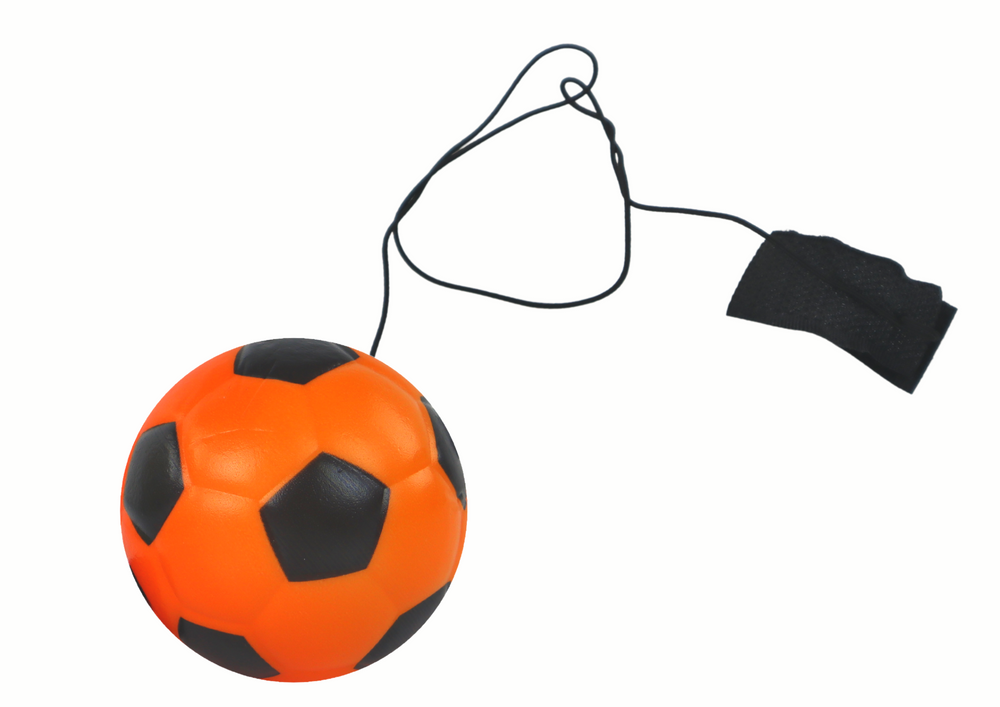 Pu Football With Jojo Eraser For Bouncing 6 Cm Orange