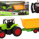 Remote Controlled Tractor With Trailer Rc 1:16 Green Remote Control
