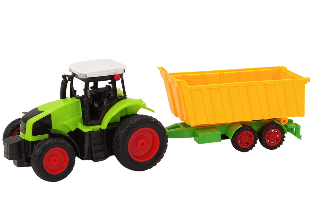 Remote Controlled Tractor With Trailer Rc 1:16 Green Remote Control