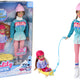 Anlily Dolls Mom With Daughter Sledding Sleigh Set