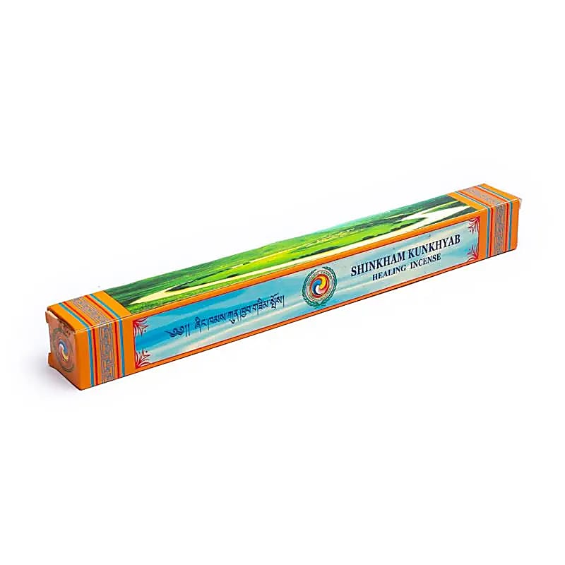 Tibetan Shingkham Kunkhyab Healing Incense Large --package Of 4 Pcs - 85 G; 27 Cm