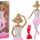Children's Doll Anlily Ballerina Dancer Statuette Bun Pink Dress